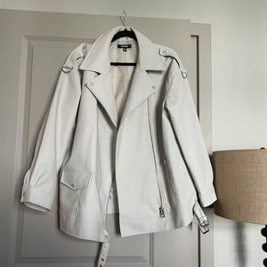 White Faux Leather jacket